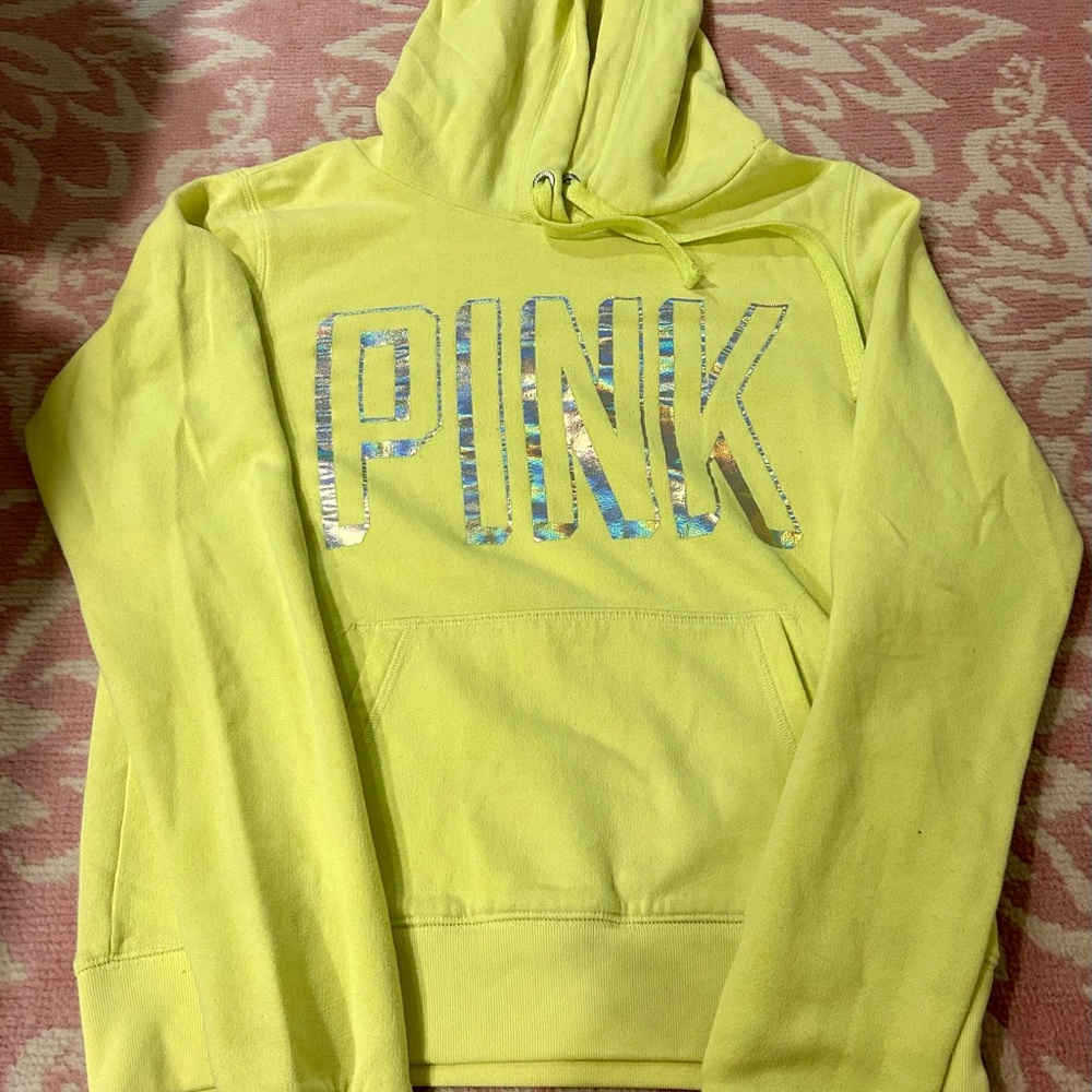 PINK Victoria's Secret Yellow Hoodie